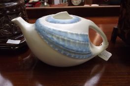 1930's Art deco teapot with mottled decoration