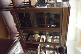 Edwardian inlaid display cabinet in mahogany