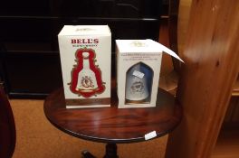 Two Wade Bell's whisky decanters, sealed and full