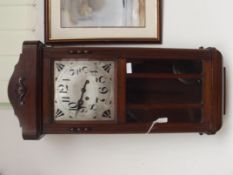 Oak cased wall clock