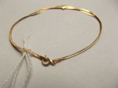 9 ct gold child bracelet