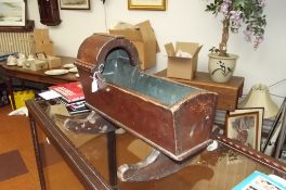 Victorian doll's cradle