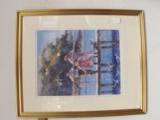 Framed print, signed Judy Talacko