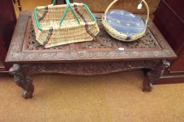 Chinese style coffee table with fretwork coffee ta