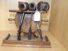 Pipe rack and pipes