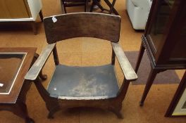 Victorian nursing chair in oak