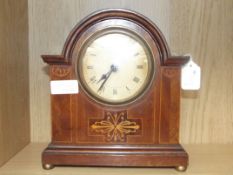 Edwardian inlaid clock
