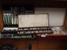 3 cased set of cutlery