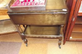 Old Charm style drop leaf tea trolley