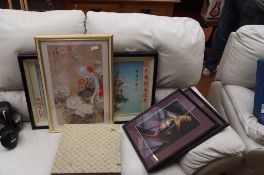 Assorted Chinese paintings and plaques