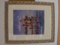 Framed print signed Judy Talacko