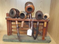 Pipe rack and pipes