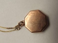 9 ct gold necklace and pendant