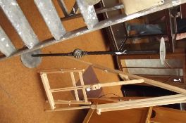 Free standing wrought iron candle holder