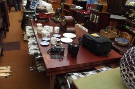 Very good quality retro Pieff dining table and six