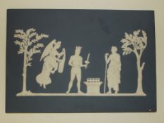Classical blue and white plaque 30cm X 20cm