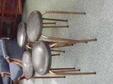 Set of four industrial retro stools by Keron Ltd,