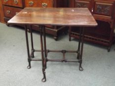 Reconstructed Georgian mahogany spider table (six