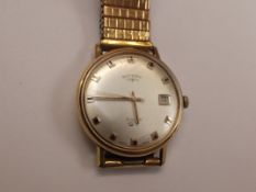 Rotary GT 21 jewel gold cased gentleman's wristwat