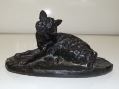 After Pierre Jules Mene, naturalistic cast bronze