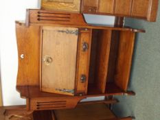 Arts and crafts student's bureau in golden oak, fa