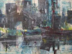 Terry McGlynn (1903-1973), abstract canal scene, p