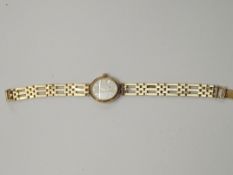 9ct gold ladies Rotary Elite wristwatch, with case