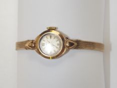A ladies Avia cocktail wristwatch with 9ct gold ca