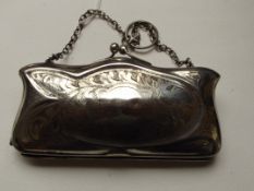 Silver hallmarked coin purse