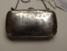 Silver hallmarked coin purse