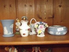 Two items Wedgwood jasperware together with miniat
