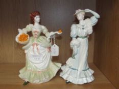 Two Coalport figurines