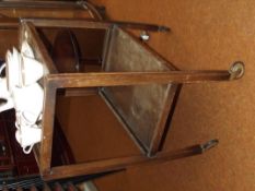 Oak tea trolley
