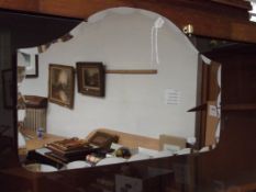 Frameless bevel edged mirror