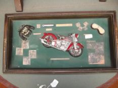 Motorbike shadow box