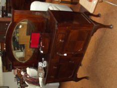 Early 20th century mahogany mirrored sideboard