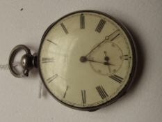 Silver cased Swiss pocket watch