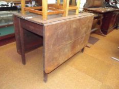 Solid oak drop leaf table