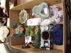 Various ceramics and books to include a Victorian