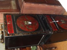 Pair of Oriental side cabinets