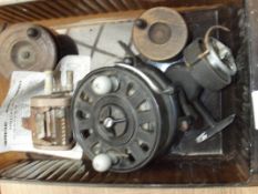 Five vintage fishing reels