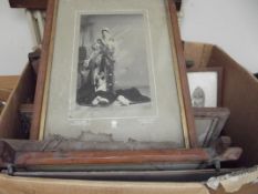 Various prints and paintings, some Edwardian examp