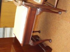 Piano stool on cabriole legs