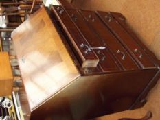 Inlaid mahogany writing bureau
