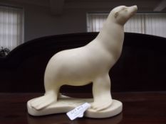 Resin sealion figure