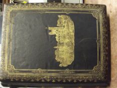 Victorian leather bound musical portrait album