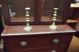 Pair of brass candle sticks