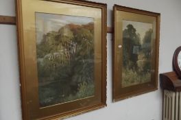 Pair of Edwardian framed prints