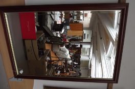 Large bevelled mirror