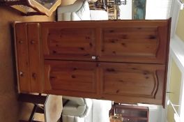 Pine double wardrobe